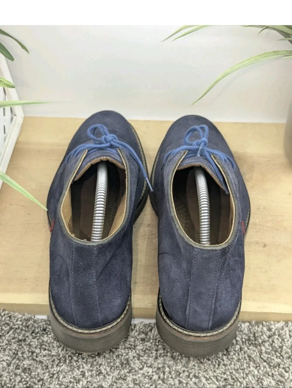 Marc Joseph Blue Suede Mens Size 9 Lace Up Chukka Boots